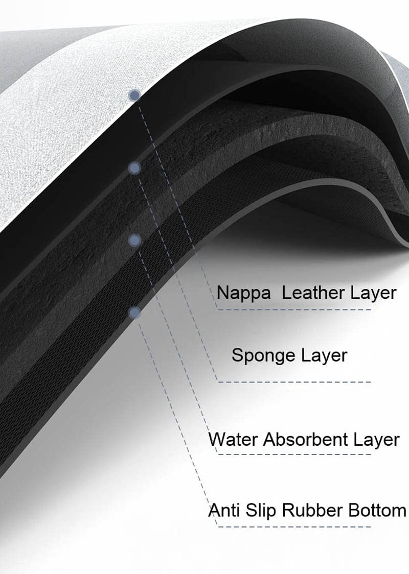 Non-Slip Bath Mat Instant Dry Bathroom Mat Quick Drying Carpet Super Absorbent Floor Memory Foam Bath Mat Anti-Slip Rug Bathroom Shower Mat