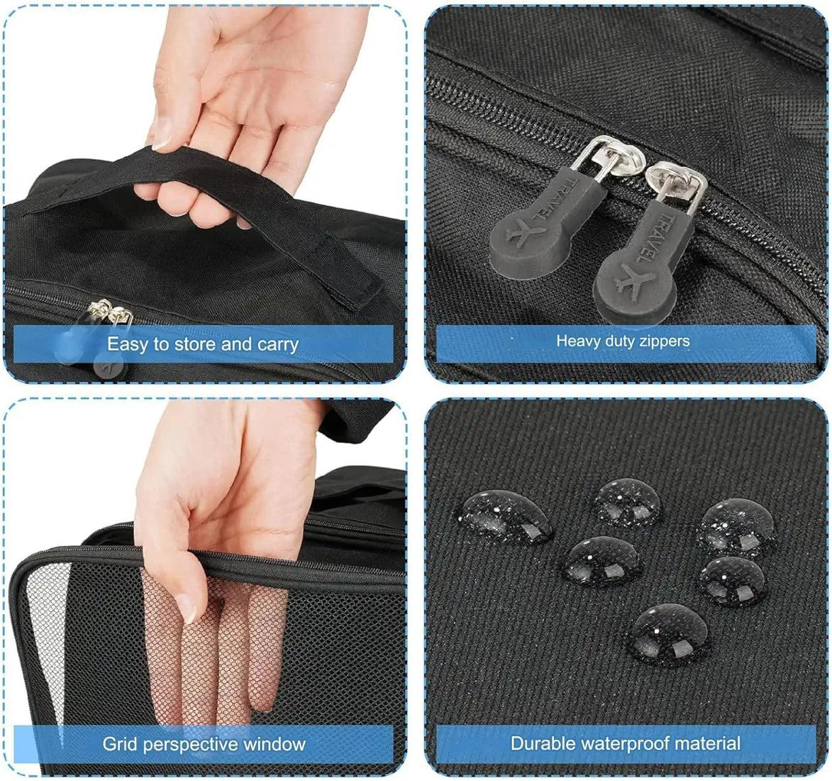 3 Pair Water Proof Shoe Storage Travel Tote Bag Multi-Purpose Portable Rack Foldable Organizer Wardrobe