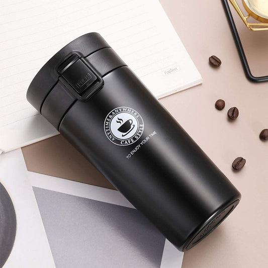 Stainless Steel Insulated Travel Tea or Coffee Mug | 380 ML | Double Wall | Assorted Colors |
