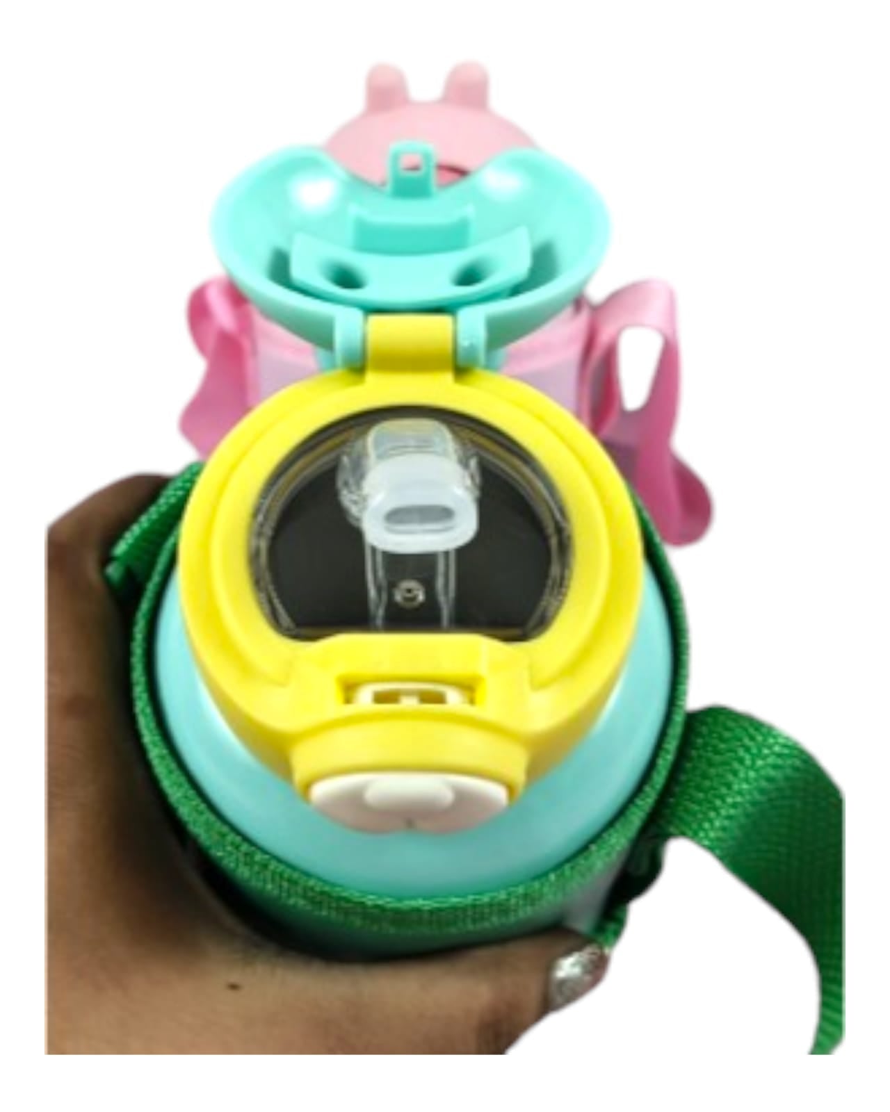 Premium Stainless Steel Vacuum Insulated Big Water Bottle Flask Vacuum 12 Hr. Hot Cold Water Bottle with Straw, Thermos for Boys Girls 530 Ml
