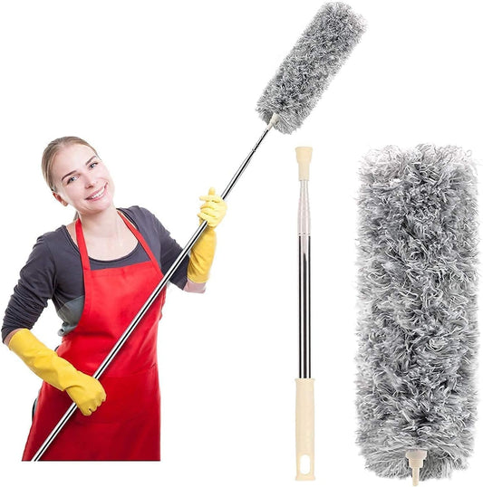 Microfiber Feather Ceiling Duster For Dust Cleaning Extendable Pole upto 9 feet For Cleaning