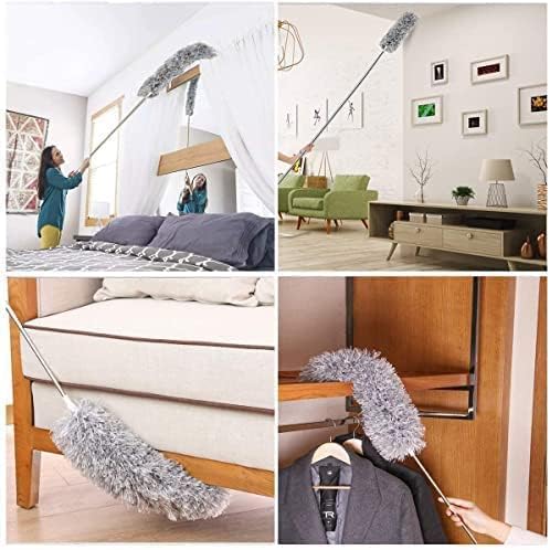 Microfiber Feather Ceiling Duster For Dust Cleaning Extendable Pole upto 9 feet For Cleaning