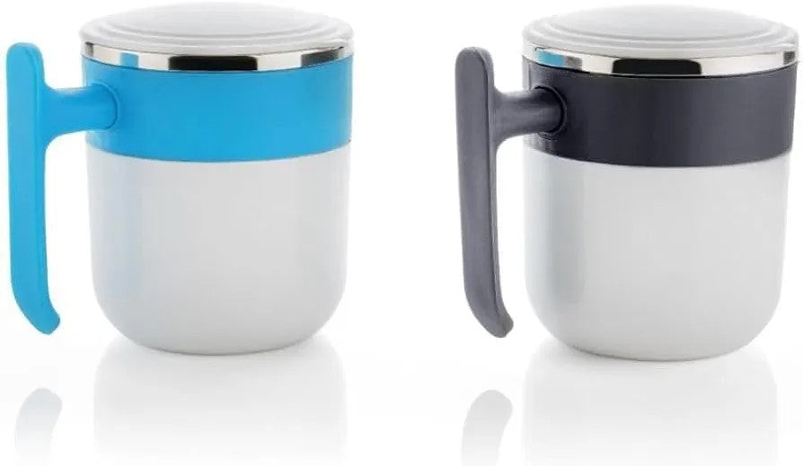 Pop Mug Unbreakable Tea & Coffee Milk Mug Inside Steel with Lid | Pop Mug 350ml