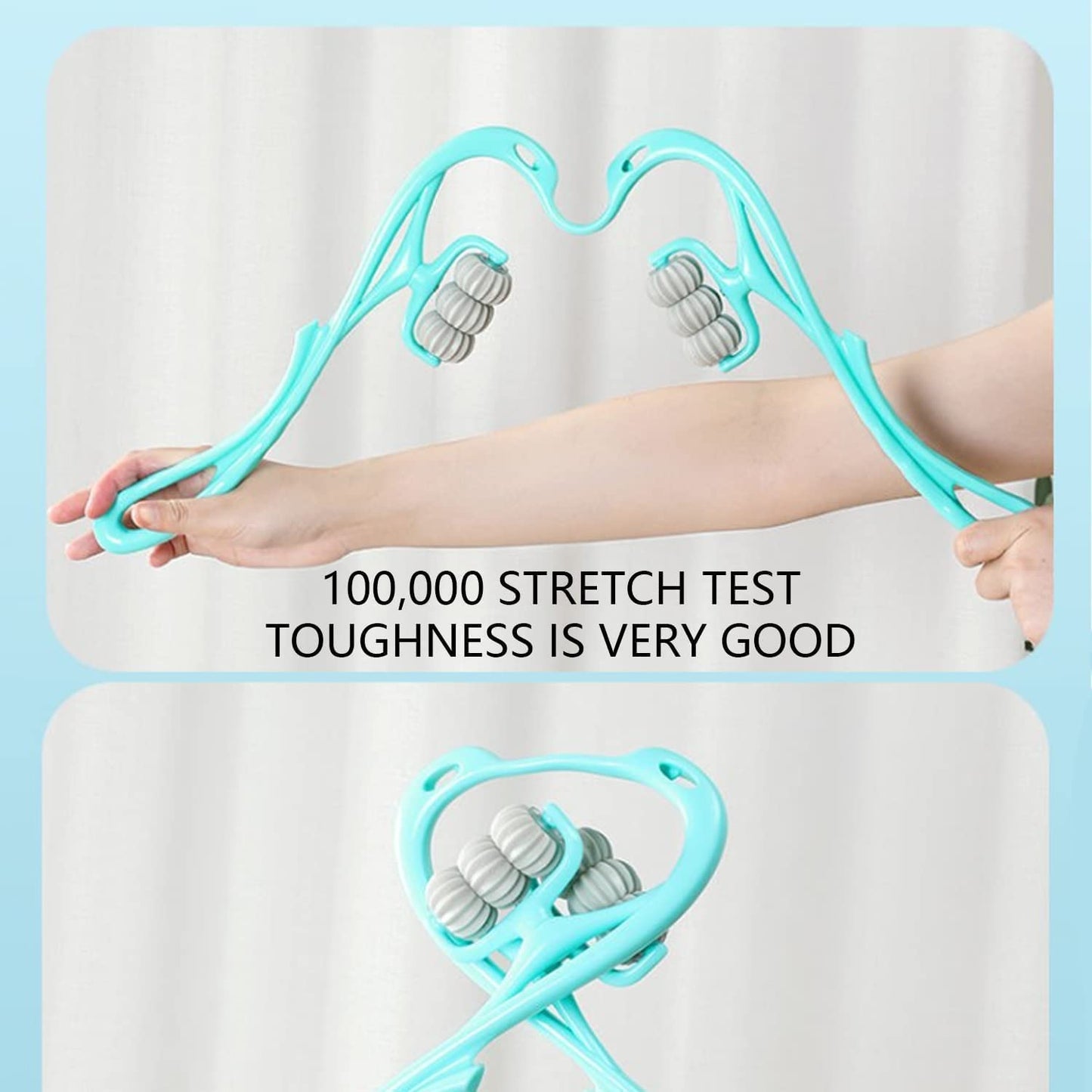 Neck Massager, Trigger Point Roller Massager for Pain Relief deep Tissue Handheld Shoulder Massager Tool with 6 Balls Massage Point Suitable for Legs Waist Neck and Shoulder Relaxer