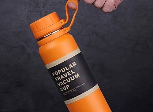 Sports Water Bottle Double Wall Vacuum Cup Insulated Thermos Flask Large Capacity Leak-Proof Unbreakable BPA Free, Hot & Cold Bottle, 600 MLStainless Steel Outdoor Travel Mug Tumbler