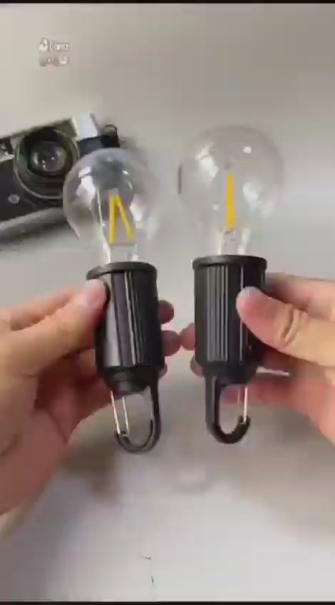 Rechargeable Camping Hanging Bulb with 3 Modes Tent Lamp Decorative Tent Lamp for Camping, Hiking, Backpacking, Emergency Outage