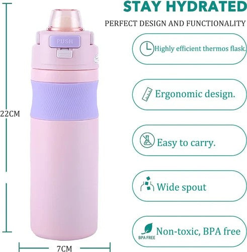 Elegant Pure Sip Stainless Steel Water Bottle - 750 ML