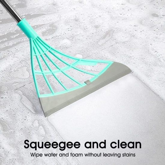 Universal Silicone Magic Bathroom Broom | Wiping for Tiles Glass Wiper | Hardwood Floor Cleaner