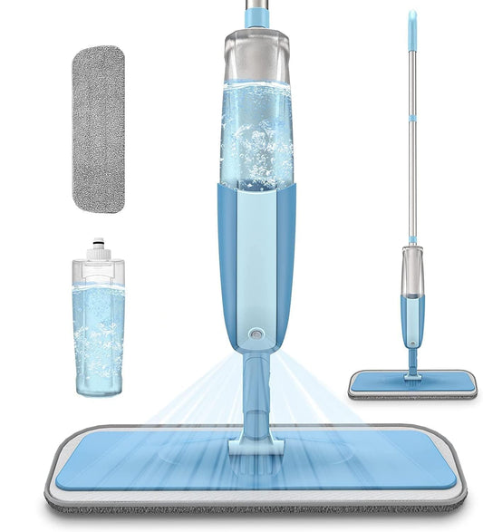 Stainless Steel Microfiber Floor Cleaning Spray Mop with Removable Washable Cleaning Pad and Integrated Water Spray Mechanism,360 Degree Easy Floor Cleaning DL80(Multicolour)