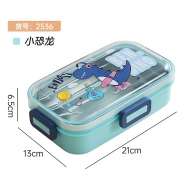 Leak Proof Stainless Steel Lunch Box 2 Compartment Tiffin Box 700ML with 100 ML Curry Bowl