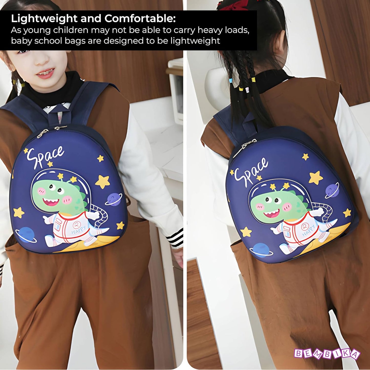 Kindergarten Cute Cartoon Kids School Bag for Boys and Girls, Toddler Preschool Plush Travel Schoolbag, Perfect Book Bag, Casual Backpack for Kids