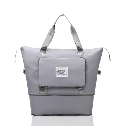 Foldable Travel Duffel Bag, Large Capacity Folding Travel Bag, Travel Lightweight Waterproof Carry Luggage Bag (Grey)