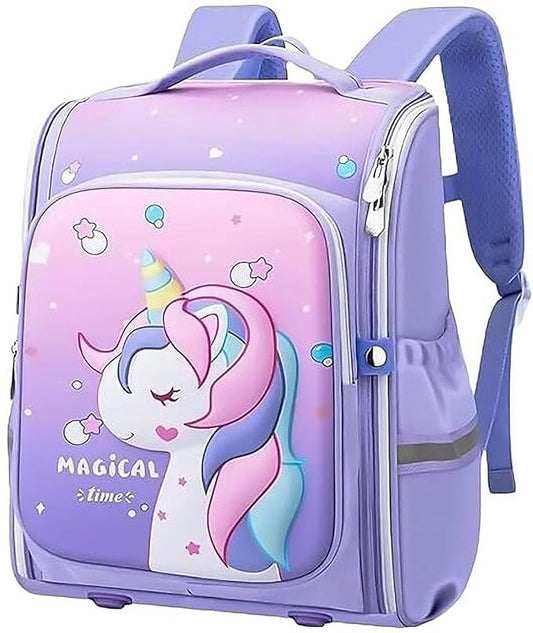 Unicorn Backpack for Kids Girls Stylish Durable Water-Resistant Backpack Shoulder School Bags for Girls  16 inches