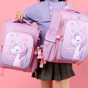 Unicorn Backpack for Kids Girls Stylish Durable Water-Resistant Backpack Shoulder School Bags for Girls 16 inches