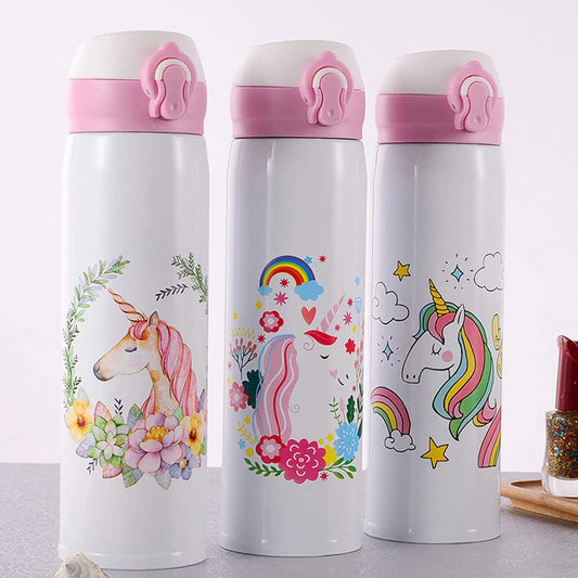 Unicorn Water Bottle Stainless Steel Kids Bottle 500 ML
