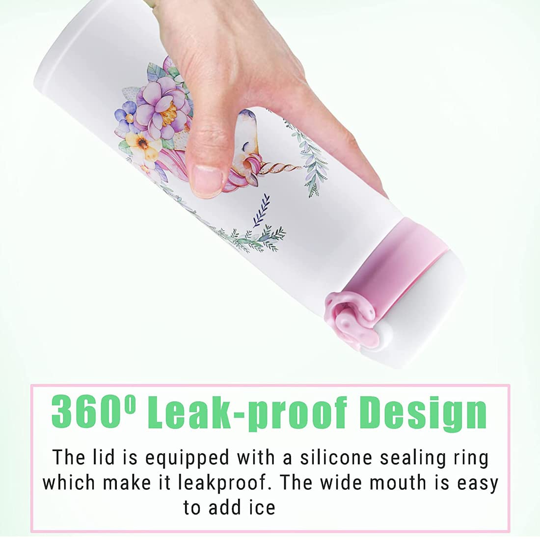 Unicorn Water Bottle Stainless Steel Kids Bottle 500 ML