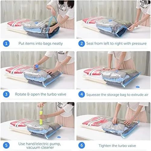 5-Vacuum Storage Bags-(2bags50*70cm,2bags60*80cm,1bag80*100cm)-vacuum bags for storage|vacuum bags for clothes with pump|cloth vacuum bag|vacuum storage bags with pump|