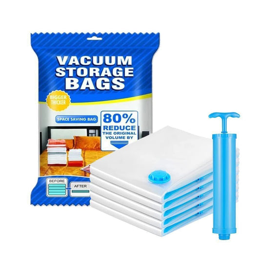 5-Vacuum Storage Bags-(2bags50*70cm,2bags60*80cm,1bag80*100cm)-vacuum bags for storage|vacuum bags for clothes with pump|cloth vacuum bag|vacuum storage bags with pump|