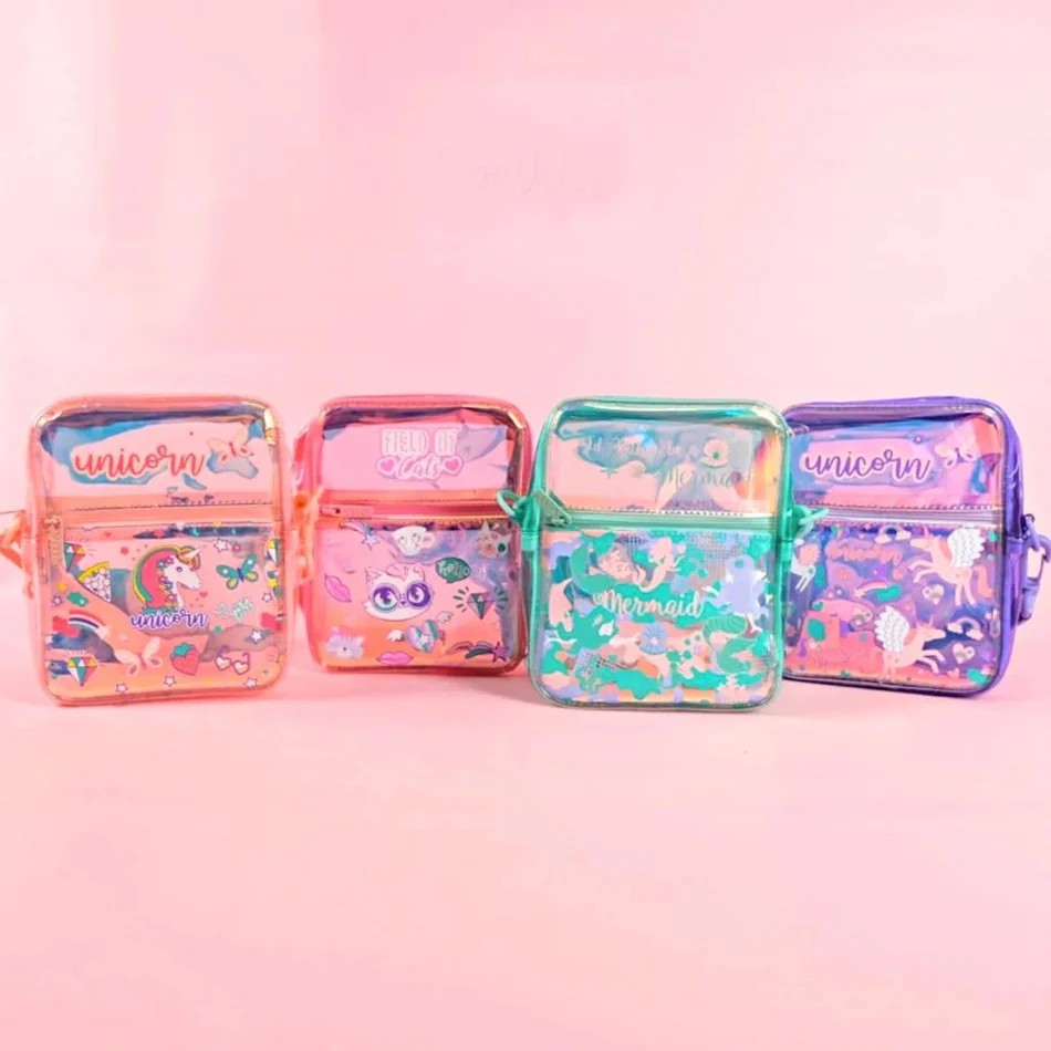 VEST Holographic Sling Bag: A Magical Fusion of Pink Unicorn Themes