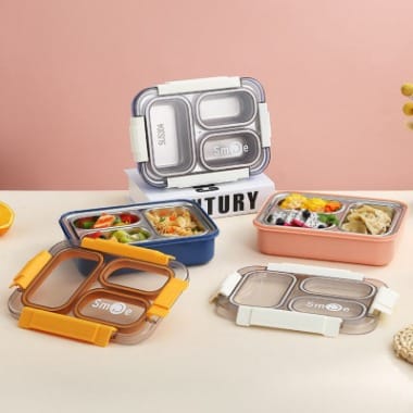 Stainless Steel Lunch Box - Leakproof, BPA-Free, and Eco-Friendly - Perfect for Adults and Kids